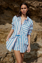 Load image into Gallery viewer, Aston Studio Buddy Shirt - Ocean Depths/Seashell Stripe  Hyde Boutique   
