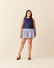 Load image into Gallery viewer, Ruby Rodeo Mini Skirt - Navy Stripe Hyde Boutique
