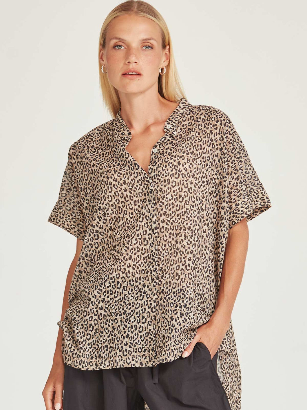 Sills Anita Print Top - Leopard Print