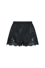 Load image into Gallery viewer, Commonplace Evie Lace Jacquard Mini Short - Black
