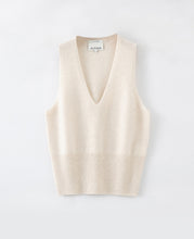 Load image into Gallery viewer, Aleger - N.35 Cashmere Low V Tank Pearl Shell  Hyde Boutique   
