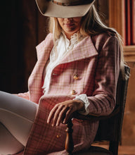 Load image into Gallery viewer, Jordan Elli Brentwood Trench Coat - Pink Check Hyde Boutique
