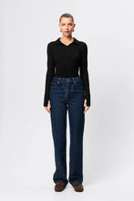 Load image into Gallery viewer, Mossman Florence Polo - Black Apparel > Women > Clothing > Tops > Long Sleeve Tops > Polo Tops > Mossman Hyde Boutique
