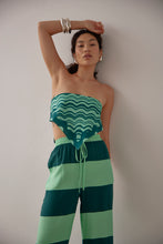 Load image into Gallery viewer, Gary Bigeni Quinn Drawstring Pant - Marta Mint Stripes  Hyde Boutique   
