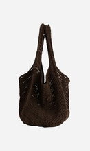 Load image into Gallery viewer, La Tribe Crochet Tote Bag - Coffee
