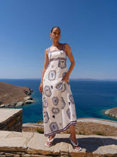 Load image into Gallery viewer, Kivari Alessia Maxi Dress - Cream Navy Hyde Boutique
