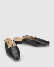 Load image into Gallery viewer, Chaos &amp; Harmony Lucia Flat - Black Croc  Hyde Boutique   
