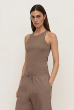Load image into Gallery viewer, Assembly Label Tabitha Rib Tank - Dark Sand
