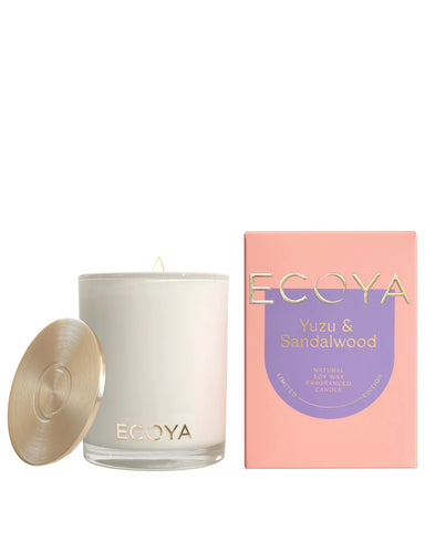Ecoya Yuzu & Sandalwood Madison Candle  Hyde Boutique   