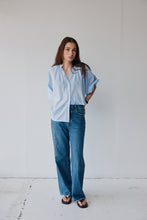 Load image into Gallery viewer, Mahsa Everyday Blouse - Boheme Stripe Blue/White
