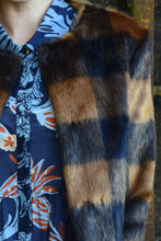 Load image into Gallery viewer, Coop by Trelise Cooper Crazy Fur You Jacket - Navy Check Hyde Boutique
