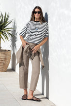Load image into Gallery viewer, Stories be Told Idolise Taupe Stretch Soft Barrel Jean Arriving Friday
