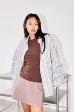 Load image into Gallery viewer, Commonplace Ruched Short Sleeve Tee - Choc Hyde Boutique
