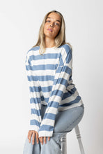 Load image into Gallery viewer, Clementine Candy Stripe Long Sleeve - Blue Hyde Boutique
