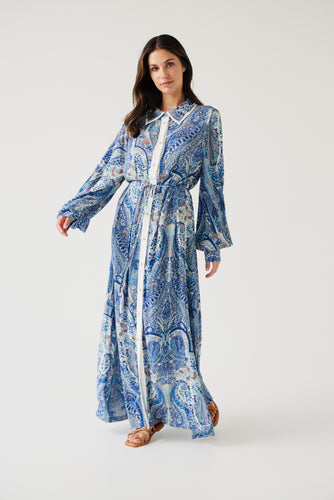 Tuesday the Labels Yoyo Dress - Blue Paisley  Hyde Boutique   