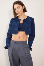 Load image into Gallery viewer, Commonplace Esme Jacquard Bolero - Navy
