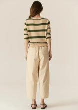 Load image into Gallery viewer, Pol Jules Stripe Knit - Pebble/Green Hyde Boutique
