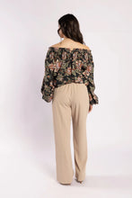 Load image into Gallery viewer, Drama The Label Lake Pant - Tan/Beige Stripe
