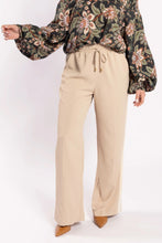 Load image into Gallery viewer, Drama The Label Lake Pant - Tan/Beige Stripe
