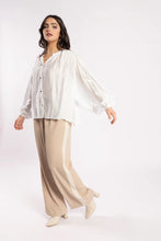 Load image into Gallery viewer, Drama The Label Lake Pant - Tan/Beige Stripe
