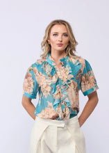 Load image into Gallery viewer, Drama the Label Wish Blouse - Aqua Bloom
