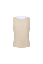 Load image into Gallery viewer, Commonplace Millie Double Layer Tank - Sand/White Hyde Boutique
