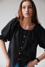 Load image into Gallery viewer, Måhsa Bon Ruffle Shirt - Black
