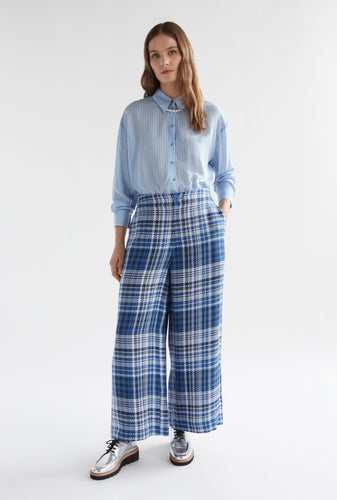 Elk Ranie Pant - Blue Multi Check Hyde Boutique