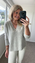 Load image into Gallery viewer, Aleger N.374 Classics V Neck - Polar Grey Apparel > Women > Clothing > Knitwear > Jumpers > V Neck Jumpers > Aleger Hyde Boutique
