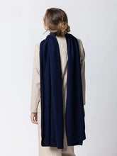 Load image into Gallery viewer, Dark Hampton The Clements Wool Scarf - Navy Arriving First Week June Hyde Boutique
