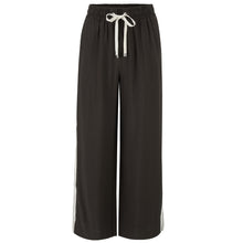 Load image into Gallery viewer, Moke Indiana Women's Wide Leg Pants - Dark Choc with Cream Stripe
