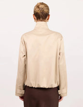 Load image into Gallery viewer, Among The Brave Landscape Funnel Neck Track Jacket - Taupe Arriving Saturday
