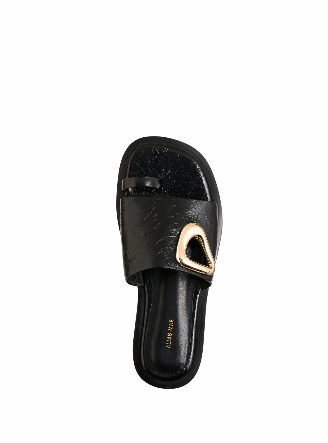 Alias Mae Elce Sandal - Black Oily Leather Hyde Boutique