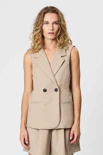 Remain Bailey Blazer - Oat Hyde Boutique