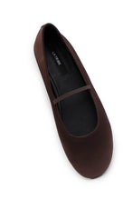 Load image into Gallery viewer, La Tribe Lea Ballet Flat - Brown Satin  Hyde Boutique   
