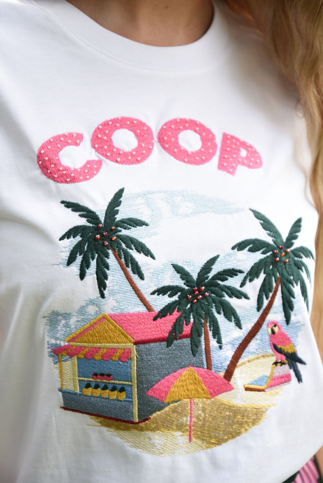 Coop by Trelise Cooper Beachy Keen T-Shirt - White & Pink