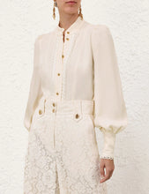 Load image into Gallery viewer, Zimmermann Trim Utility Blouse - Cream Apparel > Women > Clothing > Shirts &amp; Tops > Shirts > Button-Up Shirts > Zimmermann Hyde Boutique
