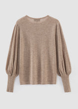 Load image into Gallery viewer, Aleger 071 Always Bell Sleeve Top - Beige Arriving End Feb Apparel > Women > Clothing > Knitwear > Knit Tops > Bell Sleeve Knit Tops > Aleger Hyde Boutique
