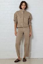 Load image into Gallery viewer, Stories Be Told Funnel Neck Denim Jacket - Taupe Arriving This Week
