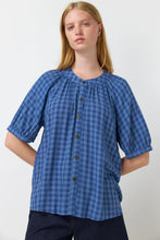 Load image into Gallery viewer, Sylvester by Kate Sylvester Shadow Blouse - Blue  Hyde Boutique   
