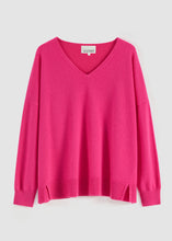 Load image into Gallery viewer, Aleger N.21 Cashmere Blend Classic V - Pink Flash Apparel >Women > Clothing > Knitwear > Jumpers > V Neck Jumpers > Aleger Hyde Boutique

