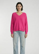 Load image into Gallery viewer, Aleger N.21 Cashmere Blend Classic V - Pink Flash Apparel >Women > Clothing > Knitwear > Jumpers > V Neck Jumpers > Aleger Hyde Boutique
