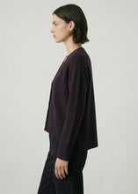 Load image into Gallery viewer, Aleger 159 Most Favourite Cardigan - Eggplant Apparel > Women > Clothing > Knitwear > Cardigans > Wool Cashmere Cardigans > Aleger Hyde Boutique
