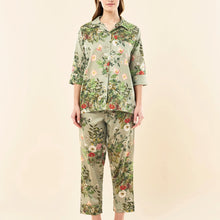 Load image into Gallery viewer, Papinelle x Karen Walker Love Letter Crop PJ - Sage Sleepwear Papinelle
