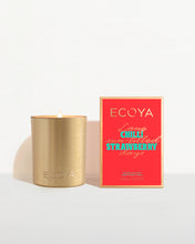 Load image into Gallery viewer, Ecoya Holiday Chilli Strawberry Goldie Candle Hyde Boutique
