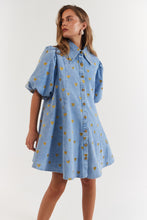 Load image into Gallery viewer, La Bohéme Girls Peyton Mini Dress - Denim Hearts Hyde Boutique
