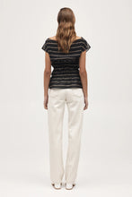 Load image into Gallery viewer, Marle Aida Top - Black Stripe Hyde Boutique
