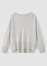Load image into Gallery viewer, Aleger N.374 Classics V Neck - Polar Grey Apparel > Women > Clothing > Knitwear > Jumpers > V Neck Jumpers > Aleger Hyde Boutique
