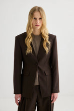 Load image into Gallery viewer, Laing Collarless Blazer - Truffle
