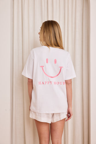 Caitlin Crisp Happy Hour Tee - Pink  Hyde Boutique   